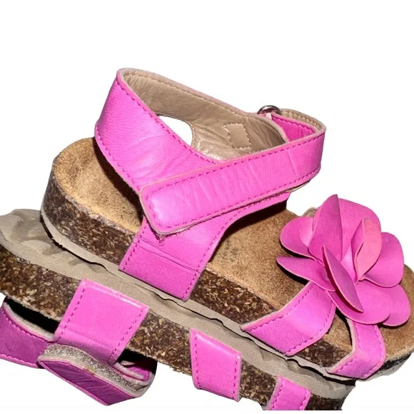 GIULIA PALAI PINK flower sandals toddler Girl’s shoes size 9 9.5 euro 26 - Picture 6 of 12